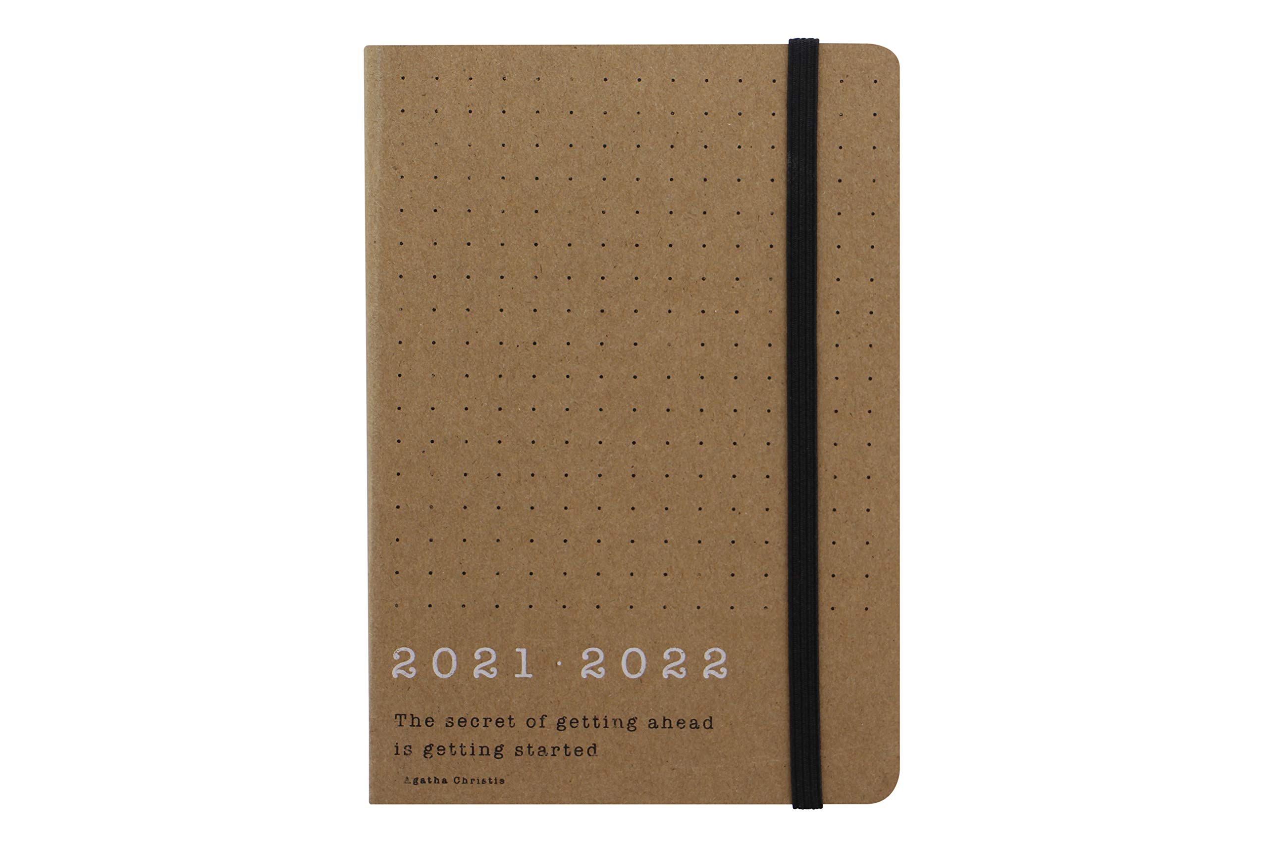 LETTS Eco Writers A6 Academic 21.22 Day to a Page with appointments Diary - Brown Kraft