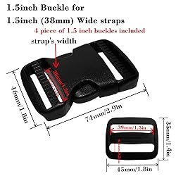 YQBOOM Flat Dual Adjustable Plastic Quick Side