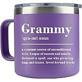 WECACYD Grammy Gifts - 14oz Grammy Coffee Mug - Grammy's Gift Ideas - Birthday, Mother Day Gift for Grammy's - Best Gift's From Granddaughter, Grandson for Birthday, Mothers Day, Christmas