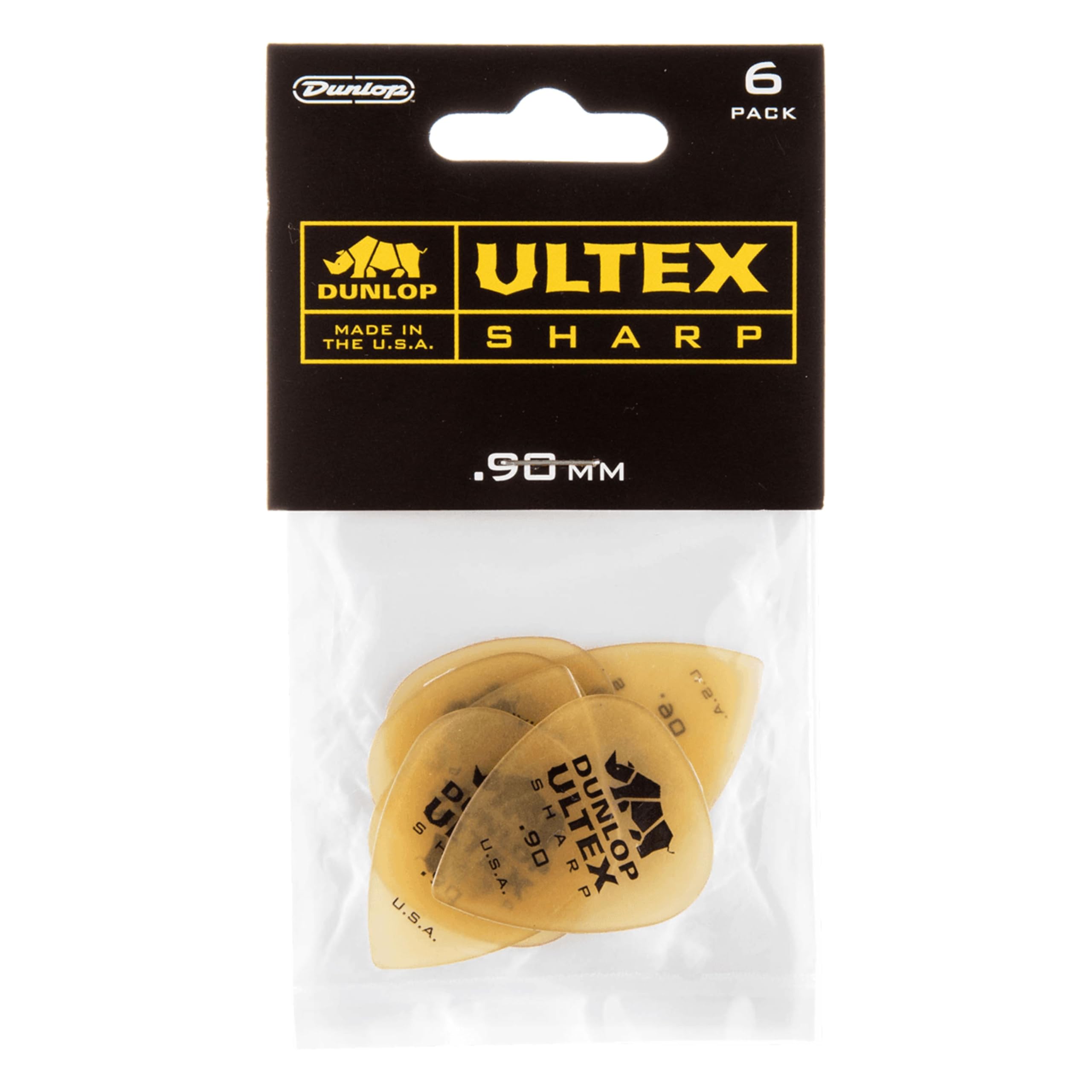 Jim Dunlop 433P.90 Ultex Sharp Player Pack (Pack of 6)