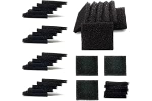 LAKEYULYSTORE 40PPI Sponge,Pump Filter Sponge Replacement AeroGarden Pump Filter Accessories (30 Pack)