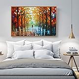 wall26 Framed Canvas Wall Art for Living Room, Bedroom Vibrant Forest Landscape Painting Canvas Prints for Home Decoration Ready to Hang - 16x24 inches
