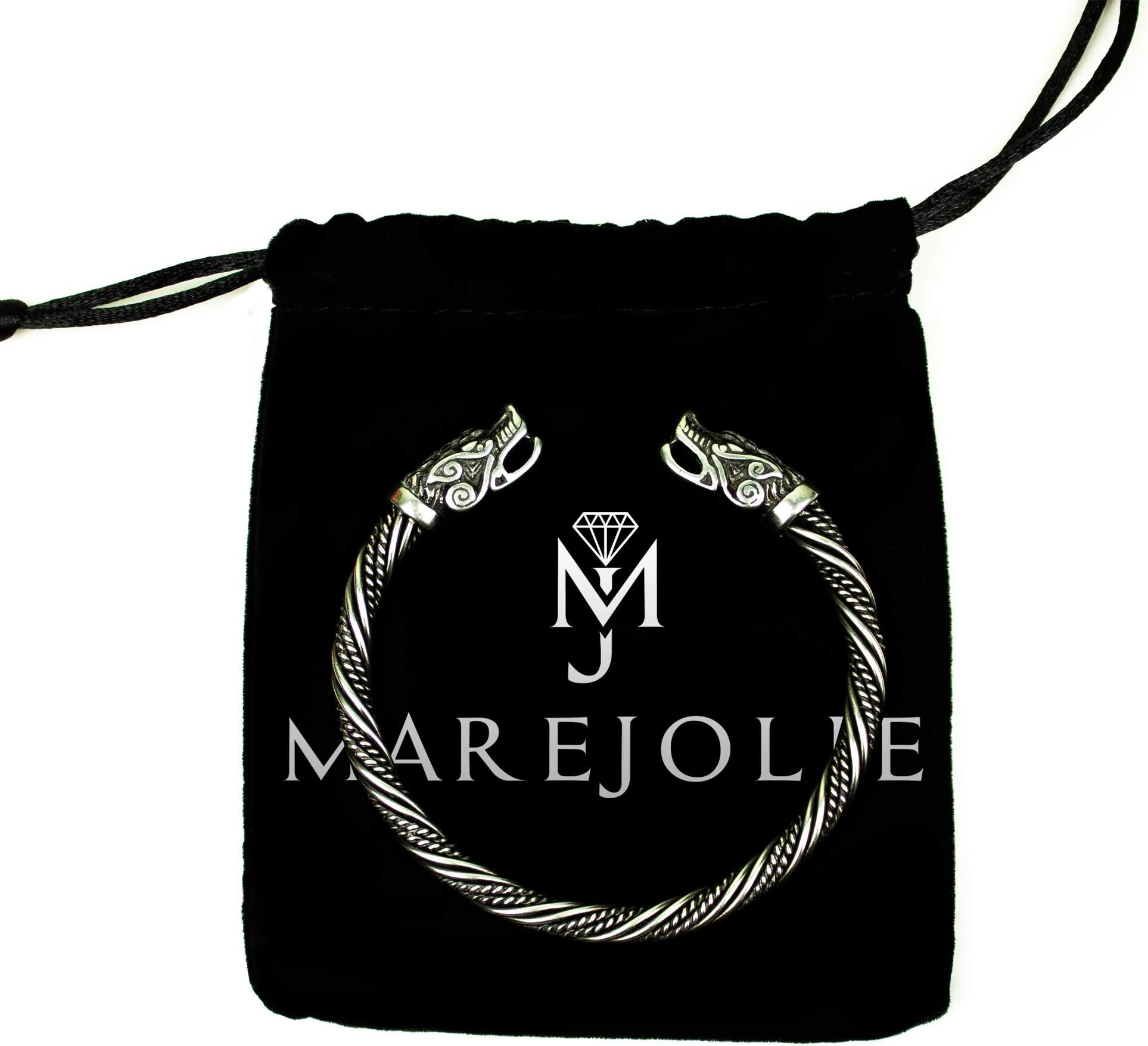 MarejolieViking Men's Bracelet Made of Solid Stainless Steel – Made to Last Forever Without Discolouration