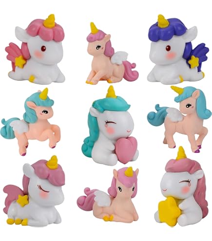 60 Mini Bolas De Unicornio Que Brillan En La Oscuridad | Decoración De Resina Para Plantas, Macetas Y Manualidades