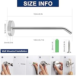 NearMoon Coat Hooks-Bath Towel Hangers, Wall Hooks