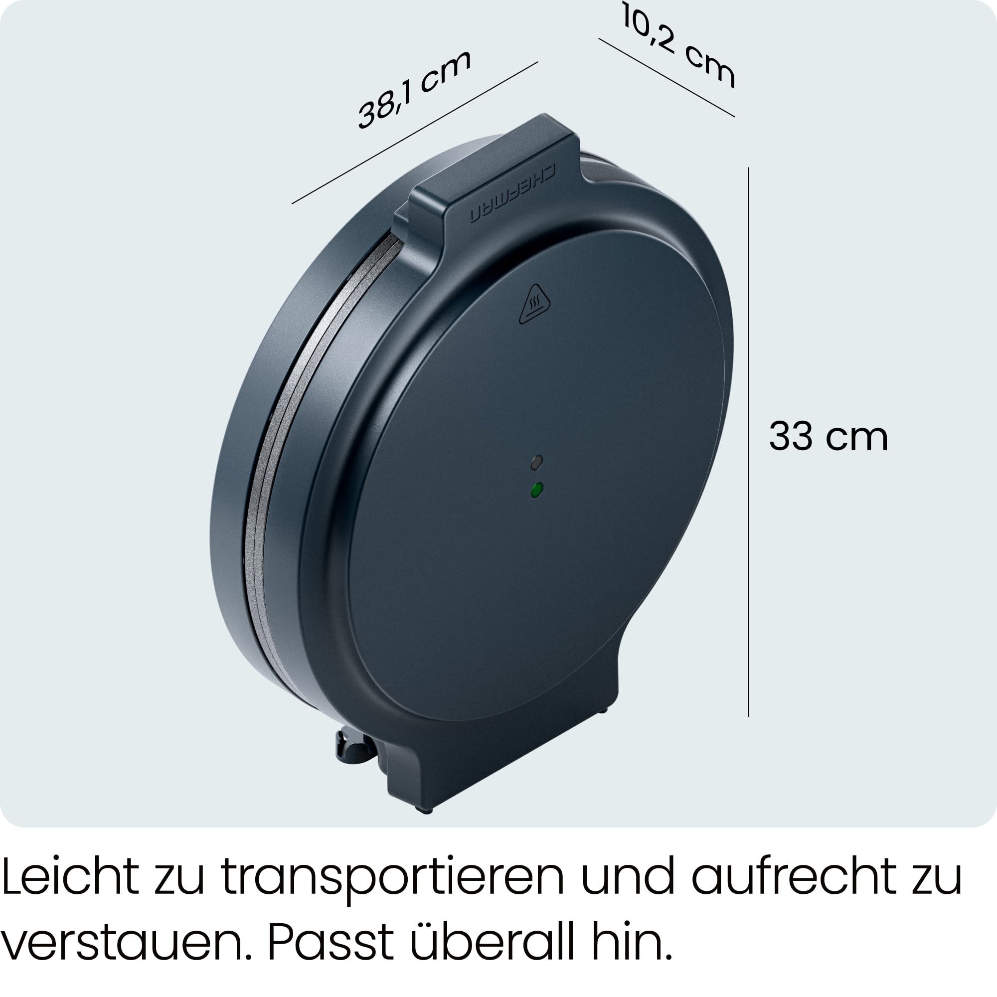 Chefman Everything Maker, 30 cm Pizzaofen mit Antihaft-Kochplatten 7