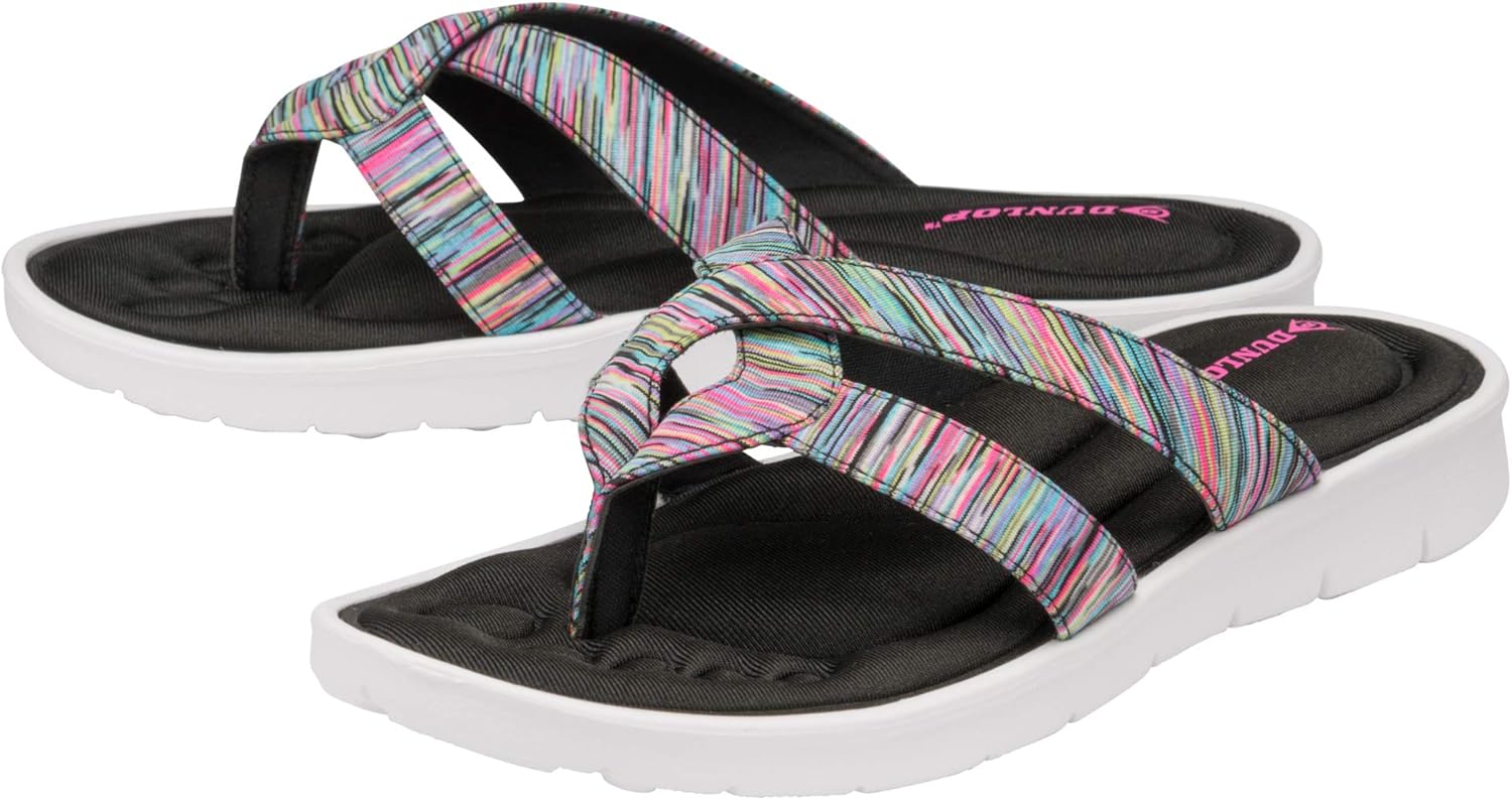dunlop memory foam flip flops