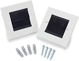 NOVAATO 2x Flush Socket Cover White Cable Duct Elegant Wall Hole Cover 86mm view 6