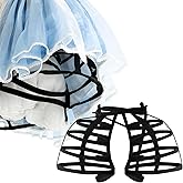 Hercicy Pannier Petticoat Women, Victorian Bustle Cages Hoop Skirt Petticoat for Women Under Dress, Christmas Party Costume