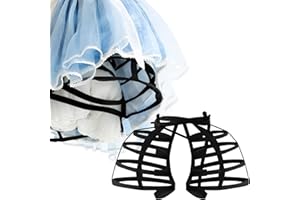 Hercicy Pannier Petticoat Women, Victorian Bustle Cages Hoop Skirt Petticoat for Women Under Dress, Christmas Party Costume