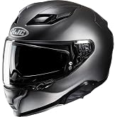 HJC F71 Adult Street Motorcycle Helmet - Semi-Flat Titanium / X-Large