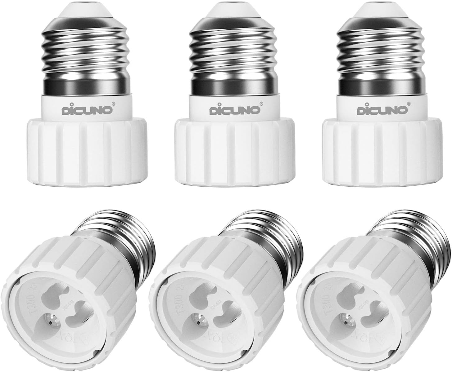 DiCUNO E26 to GU10 Adapter, Medium E26 to GU10 Light Bulb Lamp Socket
