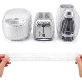 20 PCS Clear Small Appliance Dust Covers, 2 Sizes Disposable Thickened Plastic Dust Protectors for Air Fryer, Coffee Maker, Blender, Toaster, Slow Cooker &amp; Pressure Cooker (23.6"x27.5" 35.4"x43.3")