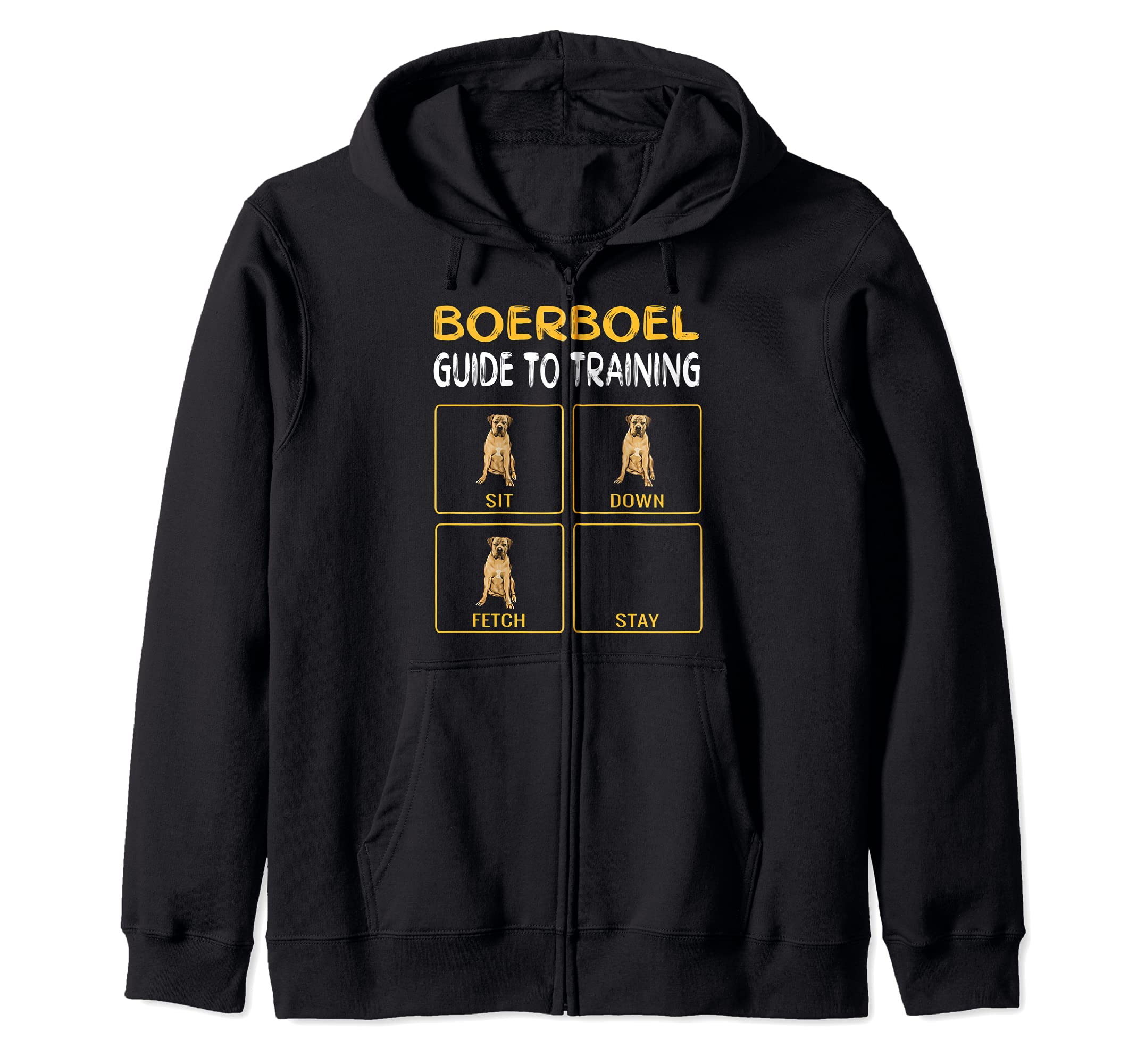 Funny Boerboel Guide To Training Dog Obedience Zip Hoodie