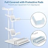 KDD Headphone Stand Controller Holder White Aluminum Bar Universal Storage view 3