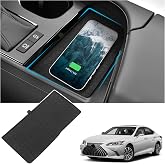 Hugeek Wireless Charging Anti-Slip Mat Compatible with Lexus 2022-2025 ES ES250/ES350/ES300h F Sport Accessories Silicone Material Center Console Liner Protective Pad