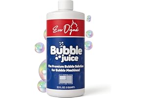 EVO DYNE Bubble Solution (Refill 32oz) – Premium Bubbles for Bubble Machine & Blower – Made in USA, Non-Toxic & Ready to Use – Outdoor Bubble Juice for Kids, Parties, Weddings, Birthdays & Events