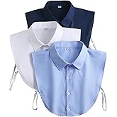 RUYIDSJZ Detachable Collar Cotton White Collar Dickey Halfs Shirt Women Men