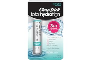 ChapStick Total Hydration Soothing Oasis Moisturizing Lip Balm Tube, Lip Balm for Lip Care - 0.12 Oz