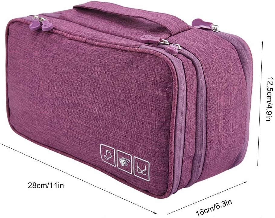Travel Underwear Organizer, Portable Waterproof Travel Storage Organizer for Cosmetics Toiletries, Hotel, Home, Bathroom - Image 4
