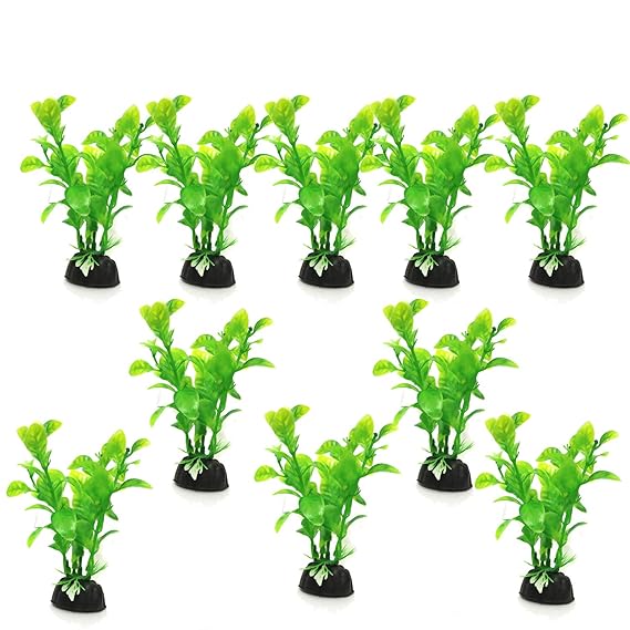 Padmashri Aquarium Decorations Fish Tank Artificial Green