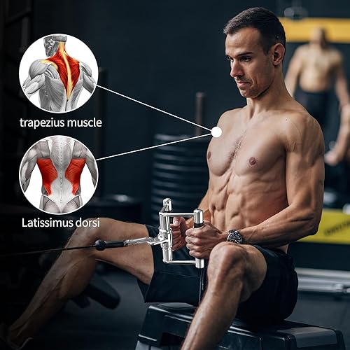 POWER GUIDANCE Triceps Pull Down Attachment, Cable Machine