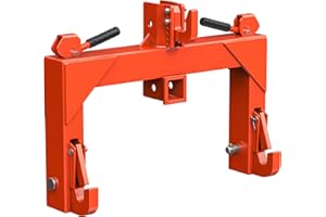 YITAMOTOR 3 Point Quick Hitch, 3000lbs 3-Pt Trailer Hitch Attachments with 2" Receiver Adaptation to Category 1 Tractor with 5 Level Adjustable Bolt