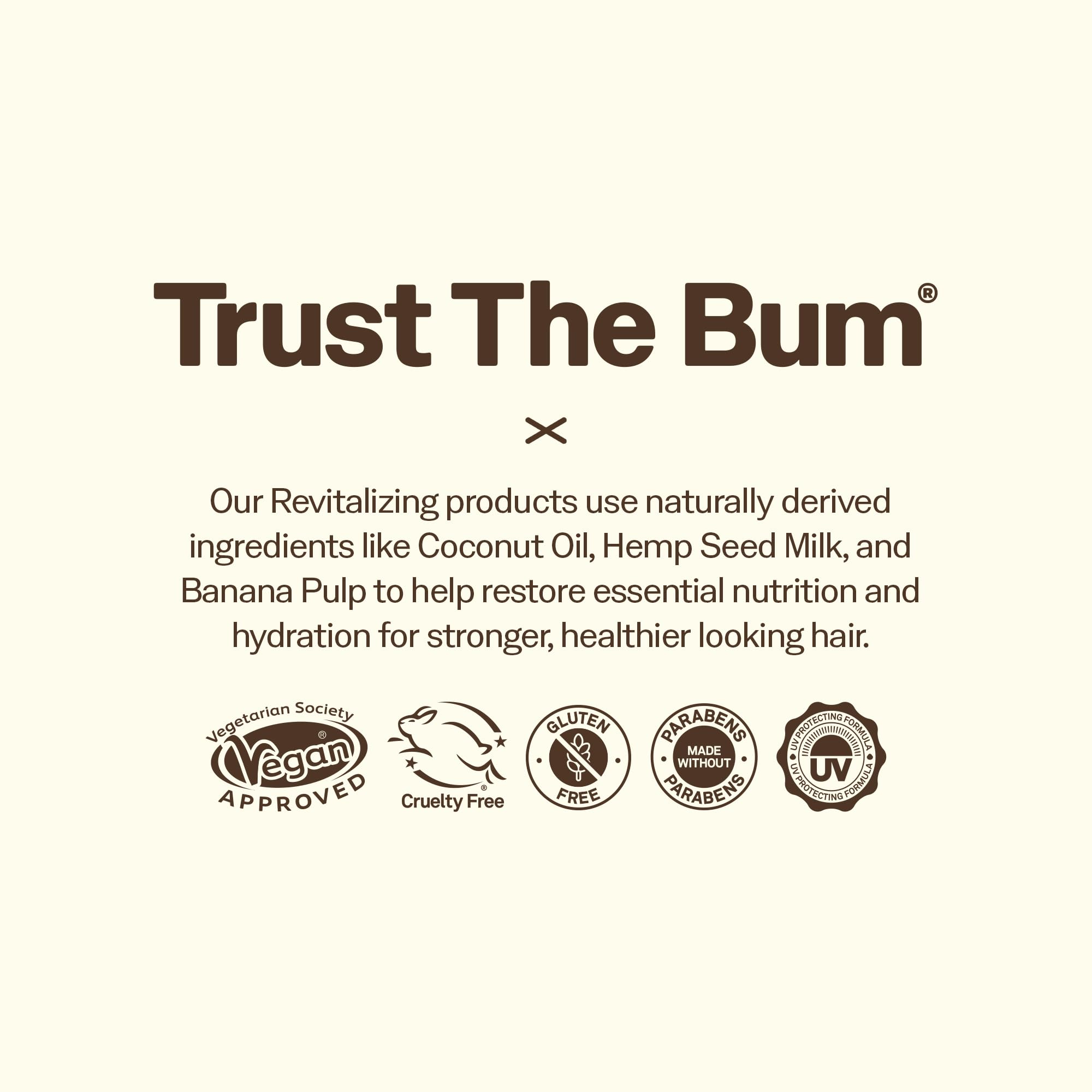 Sun Bum Revitalizing 3 in 1 Leave In Conditioner - Anti Frizz Detangler - Color Friendly with UV Protection - Enriched with Coconut Oil and Banana - 4 oz