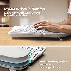 Nulea RT05B Wireless Ergonomic Keyboard, Split