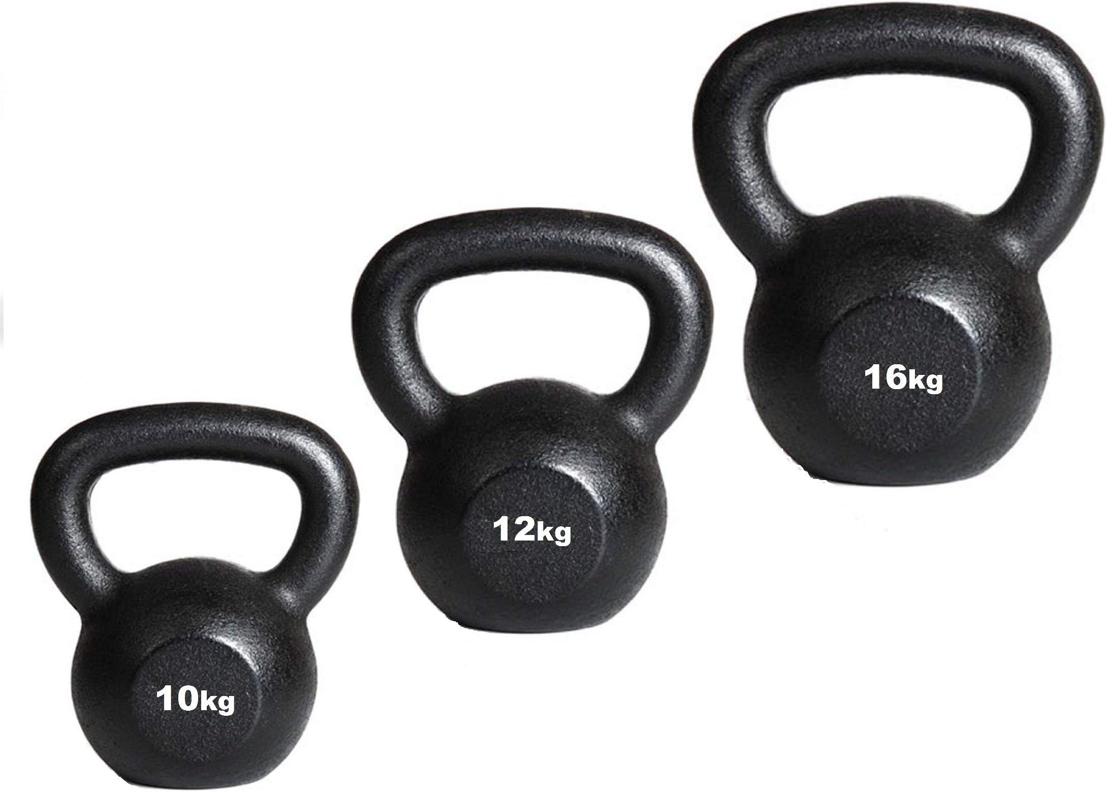 IQI Kettlebells Cast Kettlebell Set 10kg 12kg16kg INCLUDES Kettlebell workout DVD