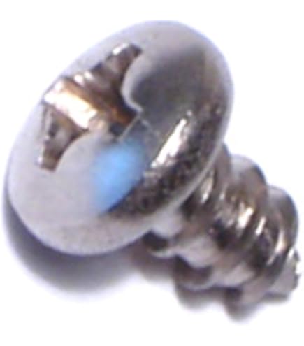 Small Parts Steel Sheet Metal Screws - Black Zinc Plated #4-24 Thread (100 Pcs)