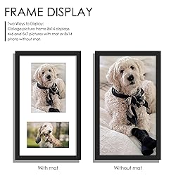 DUENPY 8x14 Picture Frame Collage Display 4x6 and
