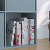Vida Designs Durham 6 Cube Grey Bookcase Storage Organizer Living Room view 4