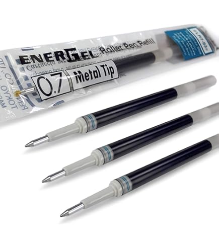 2 Pack Pentel EnerGel Refills - 0.7mm Medium Tip Green Ink LR7-D Cartridges