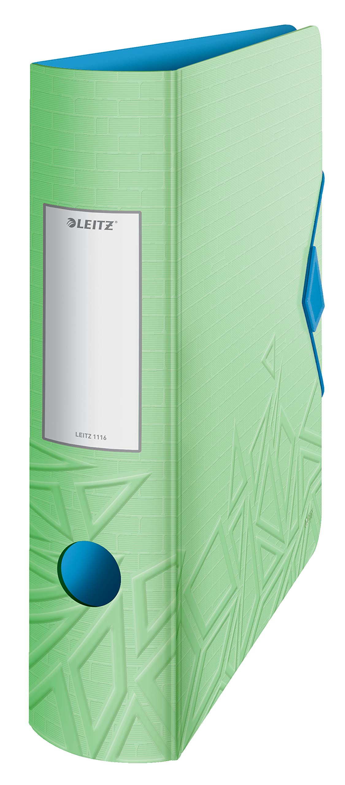 Leitz 180° Active Urban Chic A4 Lever Arch File, Green, Curved Spine 82mm Width, Elastic Fastening, Light polyfoam, Urban Chic, 11160050