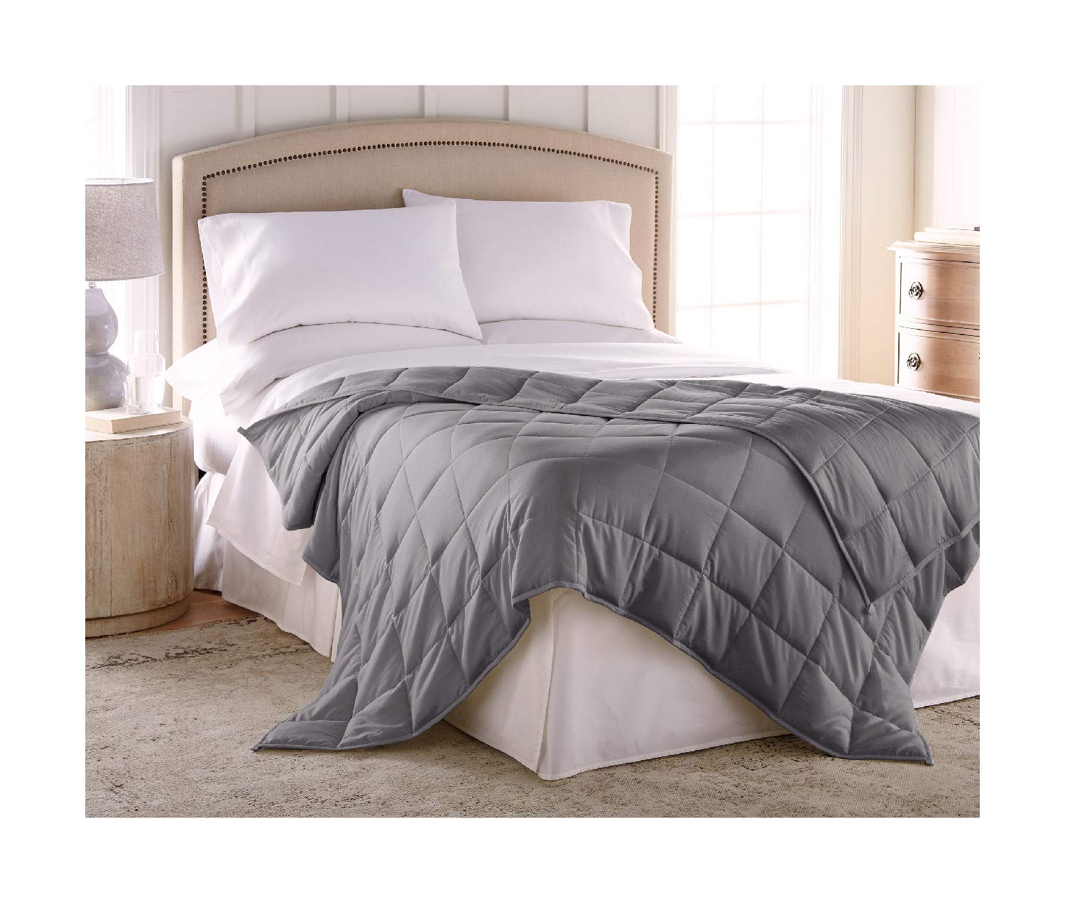 thumbnail image 2 of 15lb Weighted Blanket Set With 2 Removable Covers - 60x80 Inch Heavy Blanket For Adults With Glass Beads 2 of 2