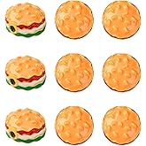 KitBeads 10Pcs Metal Hamburger Beads Mini Bun Burger Beads Cute Enamel Fast Food Beads for Jewelry Making Necklaces Pens Key Chain Bracelets Crafts