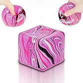 Puffwize Ice Cube Squishy Veined Ice Cube Fidget Toy Purple Stress Ball Squeeze Toys Stress 5cm(1.97") Veined Ice Cube Squishy Fidget Sensory Toys Kids Youth Adult Puffwize (Pink)