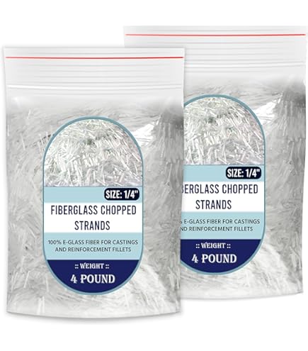 thumbnail image 2 of 1/4" Chopped Glass Fiber Strands - 10 Lb Bag Of E-Glass For Reinforcement With Epoxy, Polyester, Vinyl Ester Resins 2 of 9