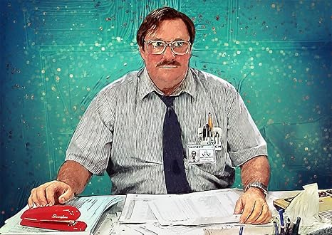 Amazon Com Zapista Milton Office Space Illustration Fine Art Print Unique Movie Artwork Poster Home Wall Decor Unframed X 14 Posters Prints