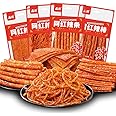 Hunan Handmade Latiao Spicy Strips 92g/bag, Chinese Specialties, Childhood Nostalgia Snack Gift, Instant Spicy Slices Gluten Spicy Sticks, Net Celebrity Spicy Snacks (Hot Slice,1 bag)