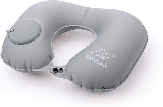 Amazon Com Snailax Inflatable Travel Neck Pillow Velvet Neck