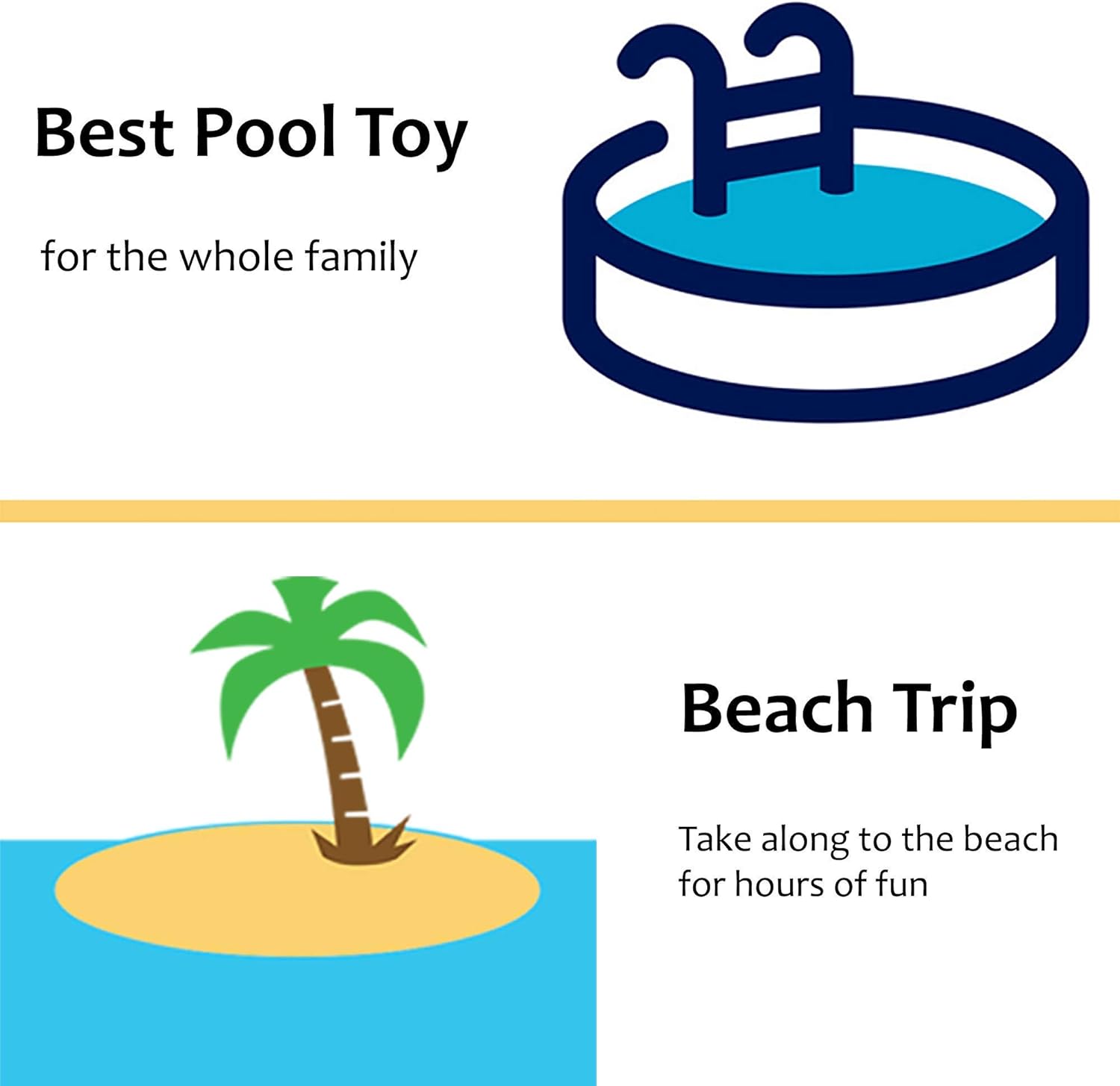 4E's Novelty Beach Balls for Kids [6 Pack] Large 16 inch Inflatable Beach Ball, Rainbow Color - Pool Toys for Kids, Beach Toys, Summer Toys, Summer Birthday Party Favors: Sports & Outdoors