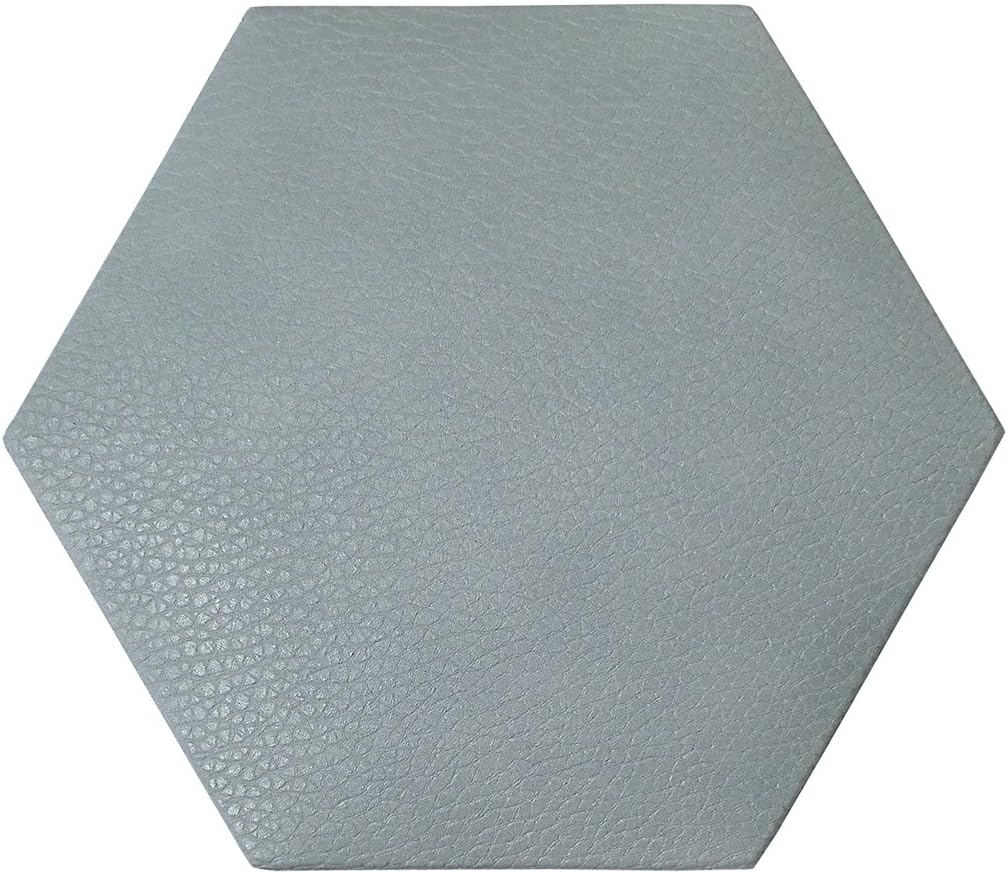 Art3dwallpanels Faux Leather Tiles 3D Wall Panels Hexagonal Mosaic Wall Tiles (20 Pack)