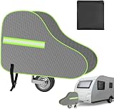 URAQT Tow Hitch Cover Universal Waterproof with Reflective Strip Grey/Green view 9