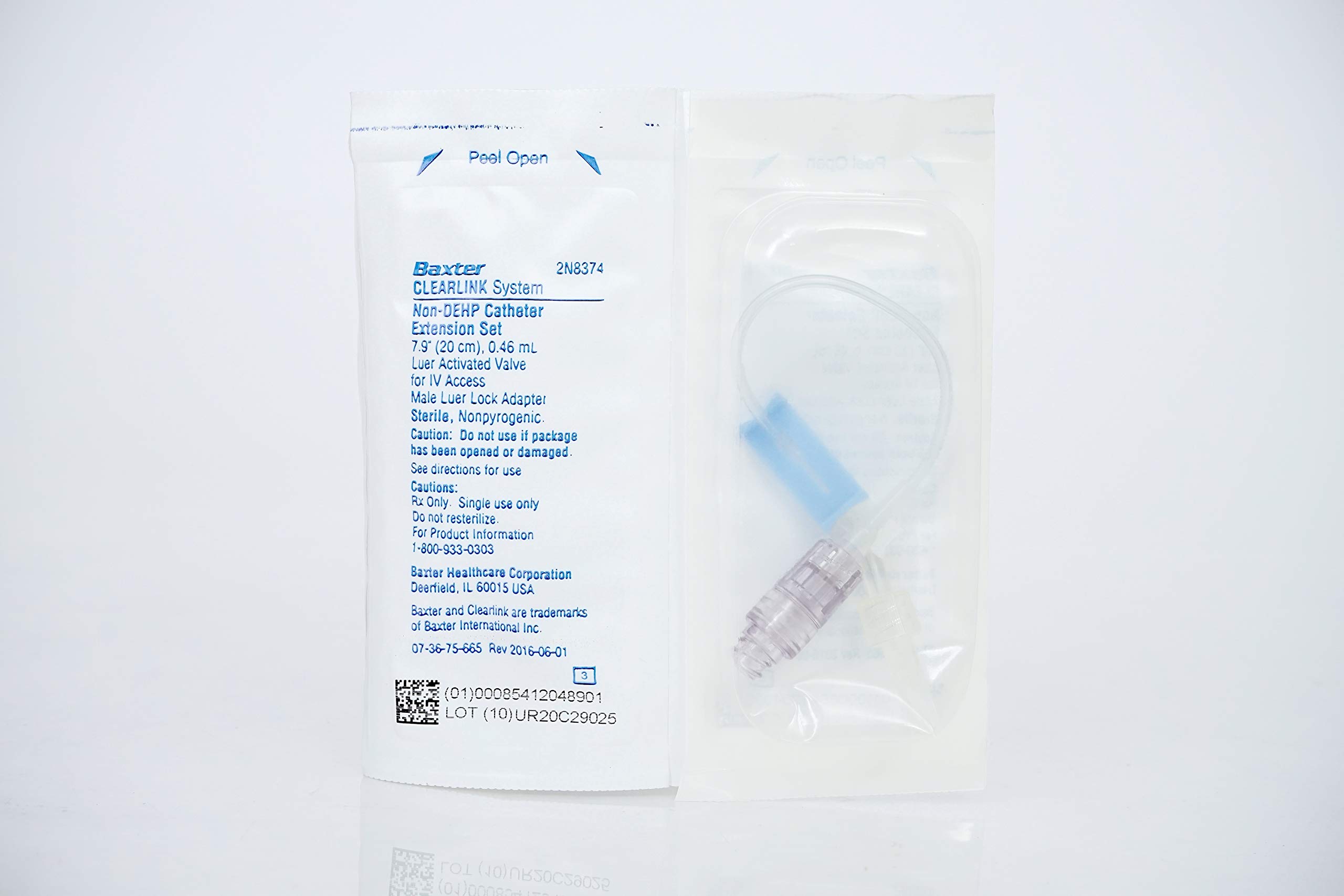 Buy Baxter care 2N8374 StraightType Catheter Extension Set, Microbore