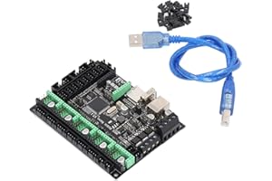 KIMISS MKS Controller Board for 3D Printer, Motherboard with Power TVS Protection & Virtual USB Support, 3D Printer Mainboard