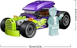 LEGO City Hot Rod Race Car Toy 60485 with Driver Minifigure and Folding Roof view 8