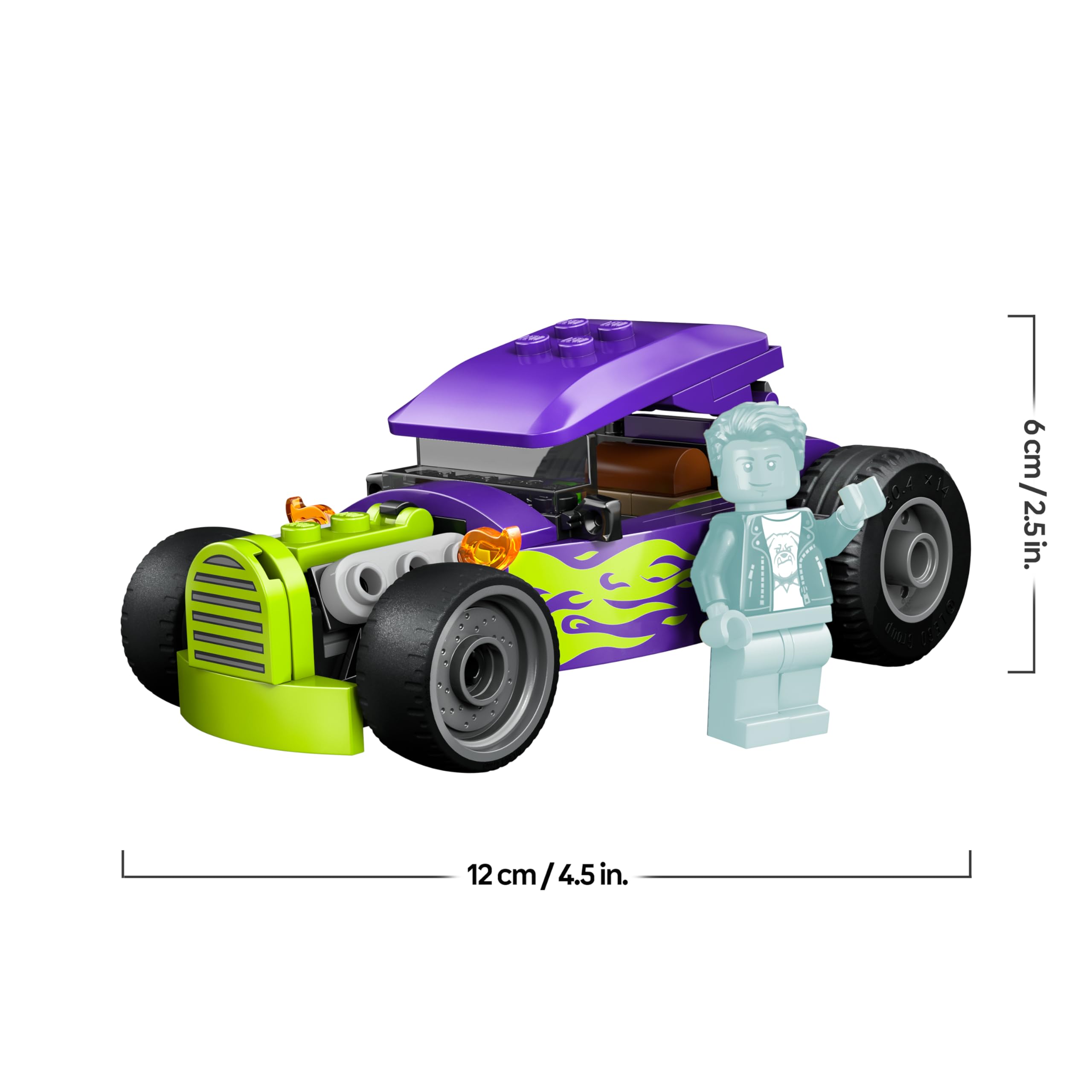 LEGO City Hot Rod - Race Car Toy w/a Driver Minifigure & Folding Roof - Fine Motor Skills Building Set - Small Birthday Gift Idea for 5+ Year Old Boys - 60485 8
