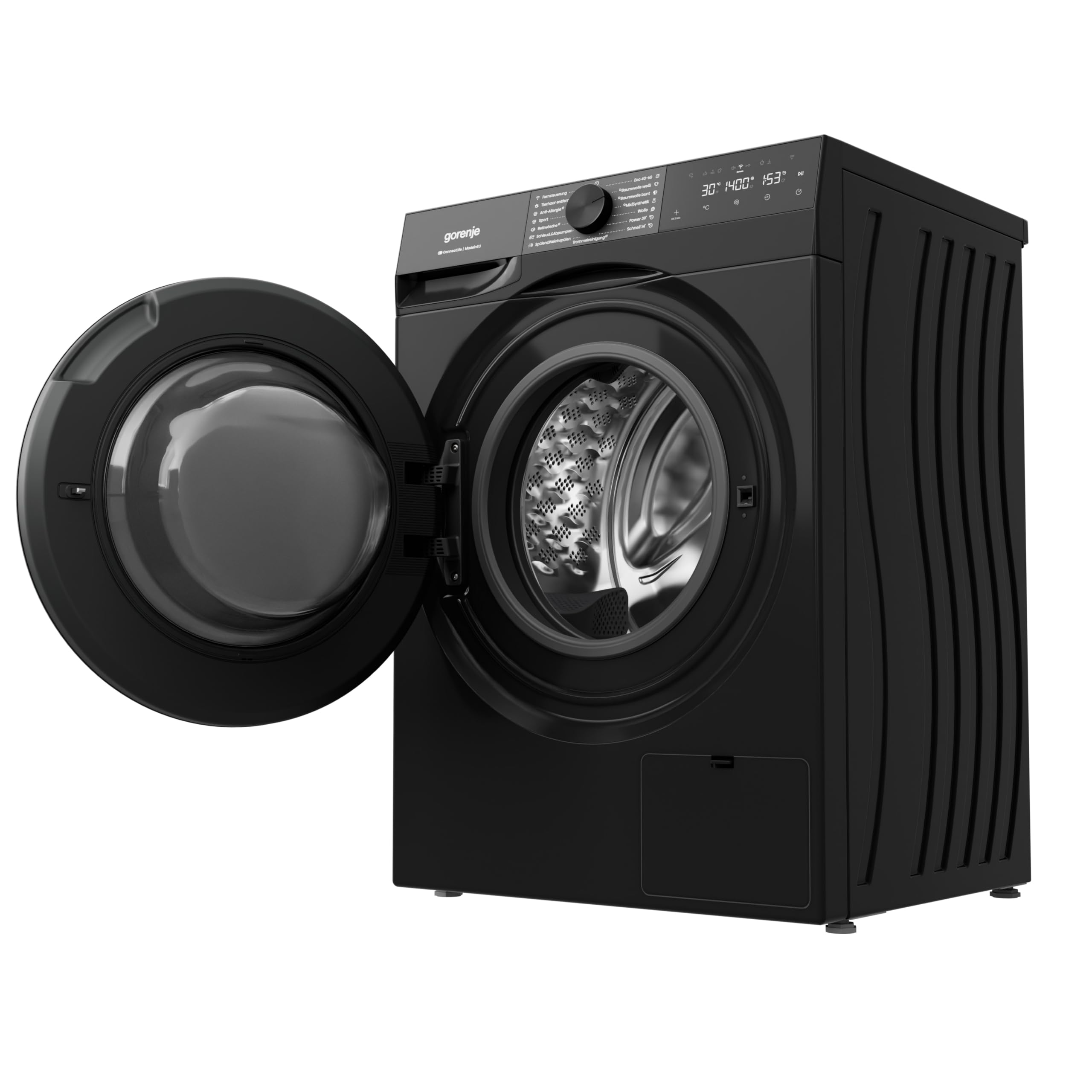 Gorenje W53G484A3P1B Waschmaschine mit Dampffunktion /8 KG /1400 U-Min/ConnectLife /15 Programme/UltraClean/AquaStop/SteamTech/30% besser als Energieeffizienzklasse A/Schwarz 7